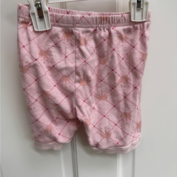 Daughter Queen 4T Girls Cozy Pink Crown Kids Pajama Shorts Bottoms - Picture 3 of 4